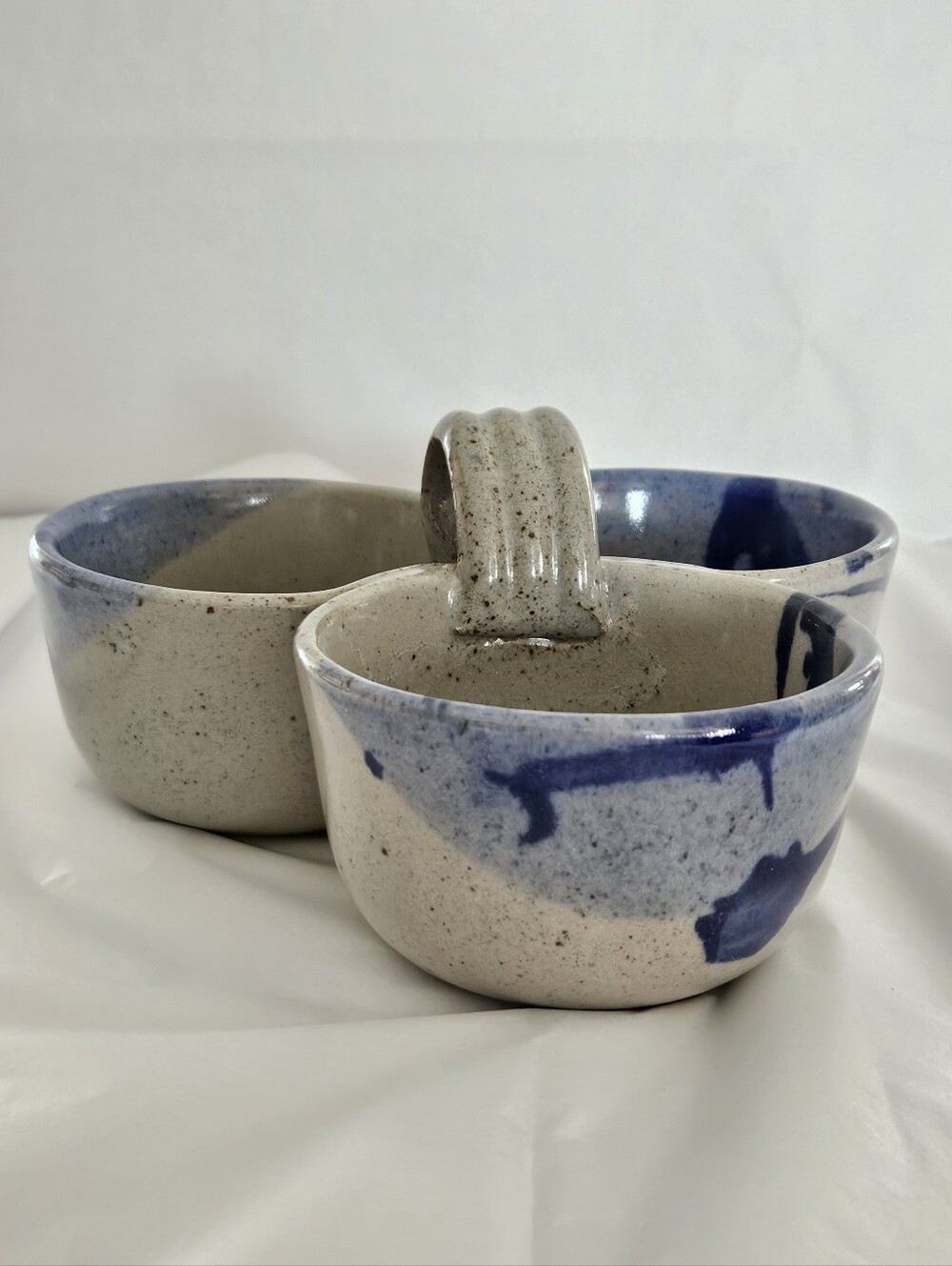 Handmade Studio Pottery Condiment Set. - Picture 3 of 9